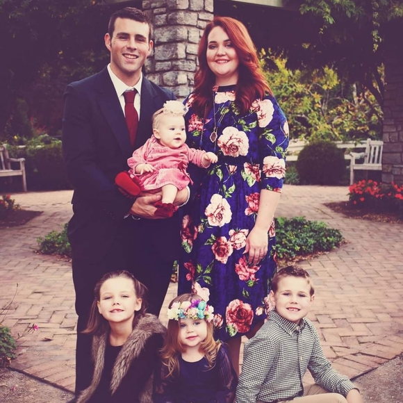 3/4 Length Velvet Floral Midi Dress -M/L - Picture 6 of 6